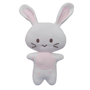 Organic Cotton Baby Bunny Squeaky Toy