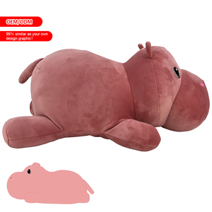 Large Weighted Hippo Stuffed Animal Sensory Comfort Plushy