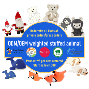 BSCI ICTI High Quality Lavender Weighted Plush Toys