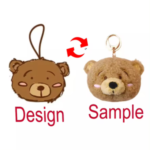 Custom Mini Plush Keychain Anime Teddy Bear