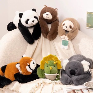 SongshanToys Custom Logo Stuffed Animal Pillow Panda Sloth Dino Bear
